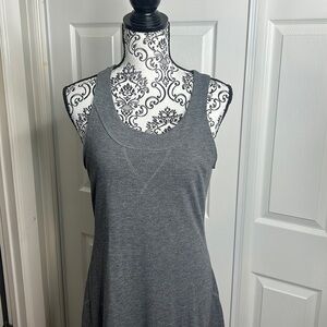 Eddie Bauer Gray Long Racer Back Gray Dress M